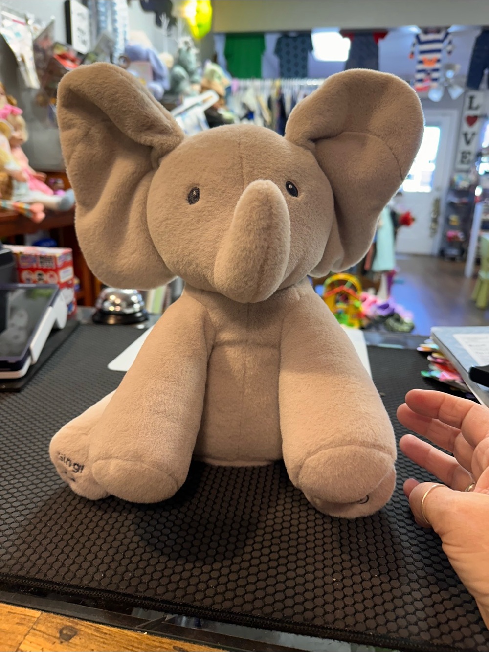Gund Baby Elephant peek a boo interactive plush toy - Soft Cuddly Kids